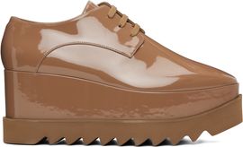 Stella McCartney Stella McCartney Brown Limited Edition Elyse Monochrome Platform Derbys
