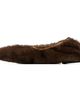 Stella McCartney Stella McCartney Brown Mink Ankle Chain Ballerina Flats - 3