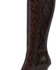 Stella McCartney Stella McCartney Brown Square-Toe Snake Knee-High Stiletto Boots - 3