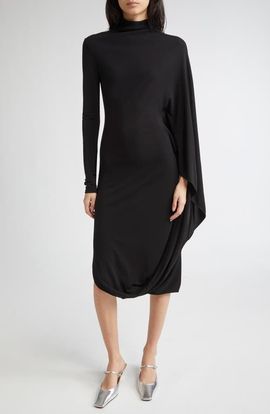 Stella McCartney Stella McCartney Cape Sleeve Jersey Dress