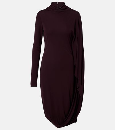 Stella McCartney Stella McCartney Caped crêpe jersey minidress