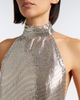 Stella McCartney Stella McCartney Chainmail halterneck gown - 3