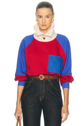 Stella McCartney Stella McCartney Colour Block High Neck Sweatshirt