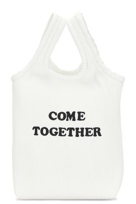 Stella McCartney Stella McCartney Come Together Slogan Printed Tote Bag