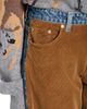 Stella Mccartney Stella McCartney Corduroy Mixed Curved Jeans in Mix Denim and Corduroy - 6