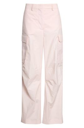 Stella McCartney Stella McCartney Cotton & Nylon Wide Leg Cargo Pants