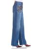 Stella Mccartney Stella McCartney Crystal Embellished Straight Jeans in Mid Blue Vintage - 4