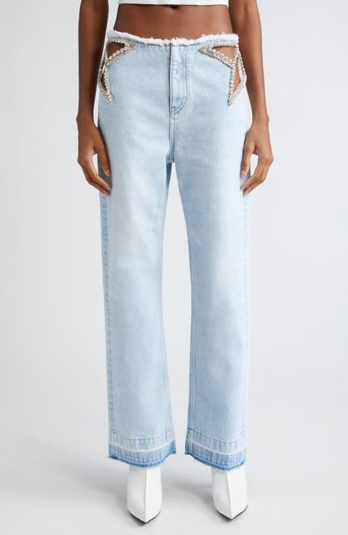 Stella McCartney Stella McCartney Crystal Star Cutout Denim Jeans