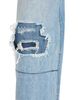 Stella Mccartney Stella McCartney Distressed Patch Straight Jeans in Mid Blue - 5