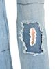 Stella Mccartney Stella McCartney Distressed Patch Straight Jeans in Mid Blue - 6