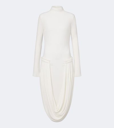 Stella McCartney Stella McCartney Draped-detail jersey midi dress