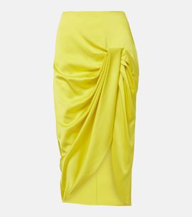 Stella McCartney Stella McCartney Draped satin pencil skirt