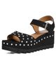 Stella McCartney Stella McCartney Elyse Alter Suede Sandals with Studs Black - 1