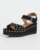 Stella McCartney Stella McCartney Elyse Alter Suede Sandals with Studs Black - 2