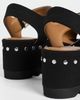 Stella McCartney Stella McCartney Elyse Alter Suede Sandals with Studs Black - 5