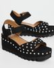 Stella McCartney Stella McCartney Elyse Alter Suede Sandals with Studs Black - 6