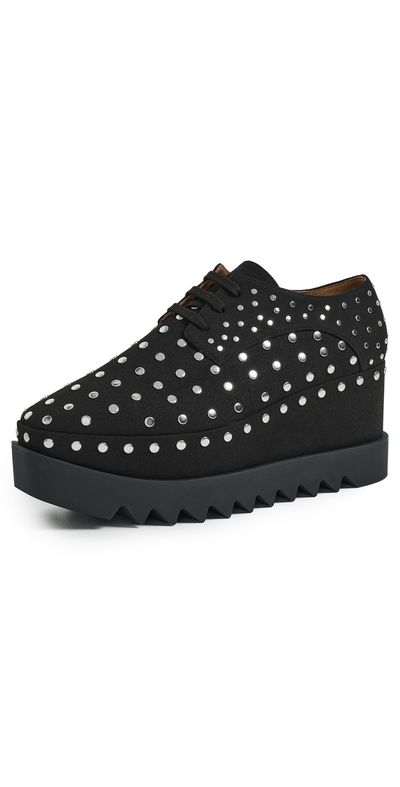 Stella McCartney Stella McCartney Elyse Alter Suede Sneakers Black