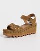 Stella McCartney Stella McCartney Elyse Studded Faux Suede Platform Sandals Brandy - 2