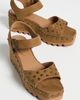 Stella McCartney Stella McCartney Elyse Studded Faux Suede Platform Sandals Brandy - 5