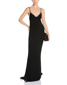 Stella Mccartney Stella McCartney Embellished V Neck Gown
