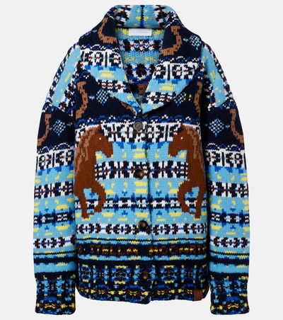 Stella McCartney Stella McCartney Fair Isle virgin wool cardigan