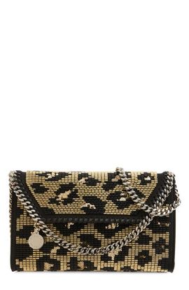 Stella McCartney Stella McCartney Falabella Beaded Leopard Wallet on a Chain