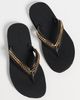 Stella McCartney Stella McCartney Falabella Chain Flip-Flops Black - 2