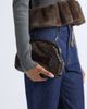 Stella McCartney Stella McCartney Falabella Croc Embossed Faux Leather Soft Clutch - 3