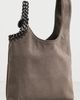Stella McCartney Stella McCartney Falabella Faux Suede Wristlet Bag dark taupe One - 4
