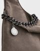 Stella McCartney Stella McCartney Falabella Faux Suede Wristlet Bag dark taupe One - 5