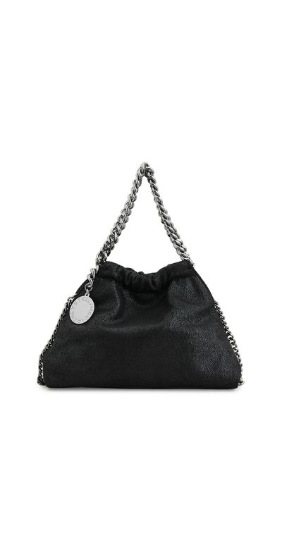 Stella McCartney Stella McCartney Falabella Mini Drawstring Bag In Eco Shaggy Black One