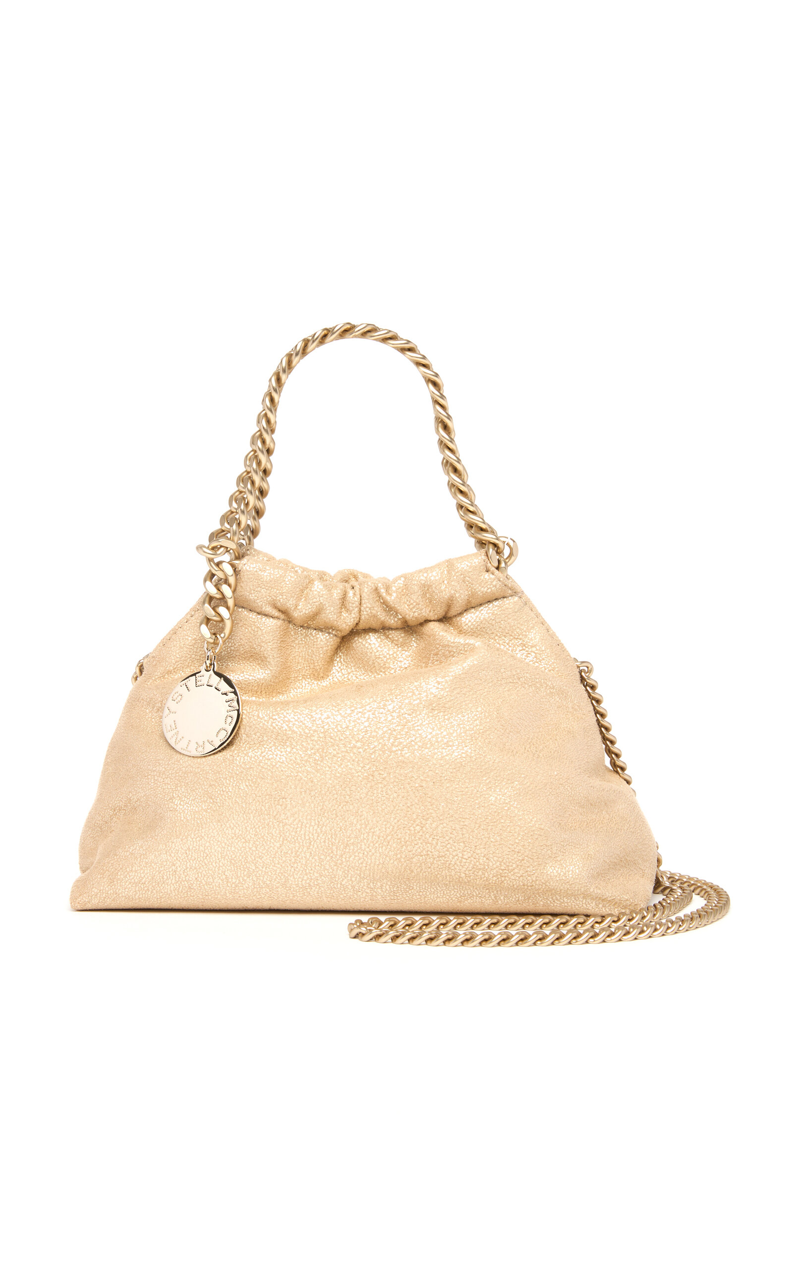Stella McCartney Stella McCartney Falabella Mini Vegan Leather Bag Gold OS