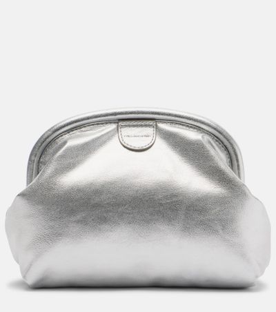 Stella McCartney Stella McCartney Falabella padded metallic clutch