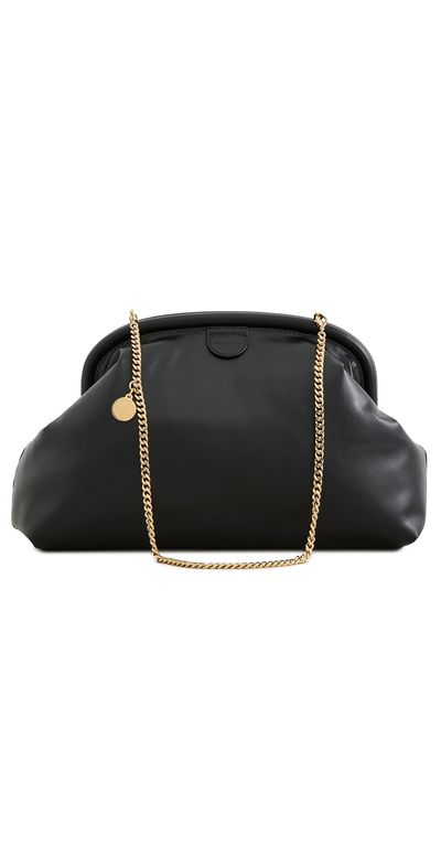 Stella McCartney Stella McCartney Falabella Padded Soft Clutch Black One