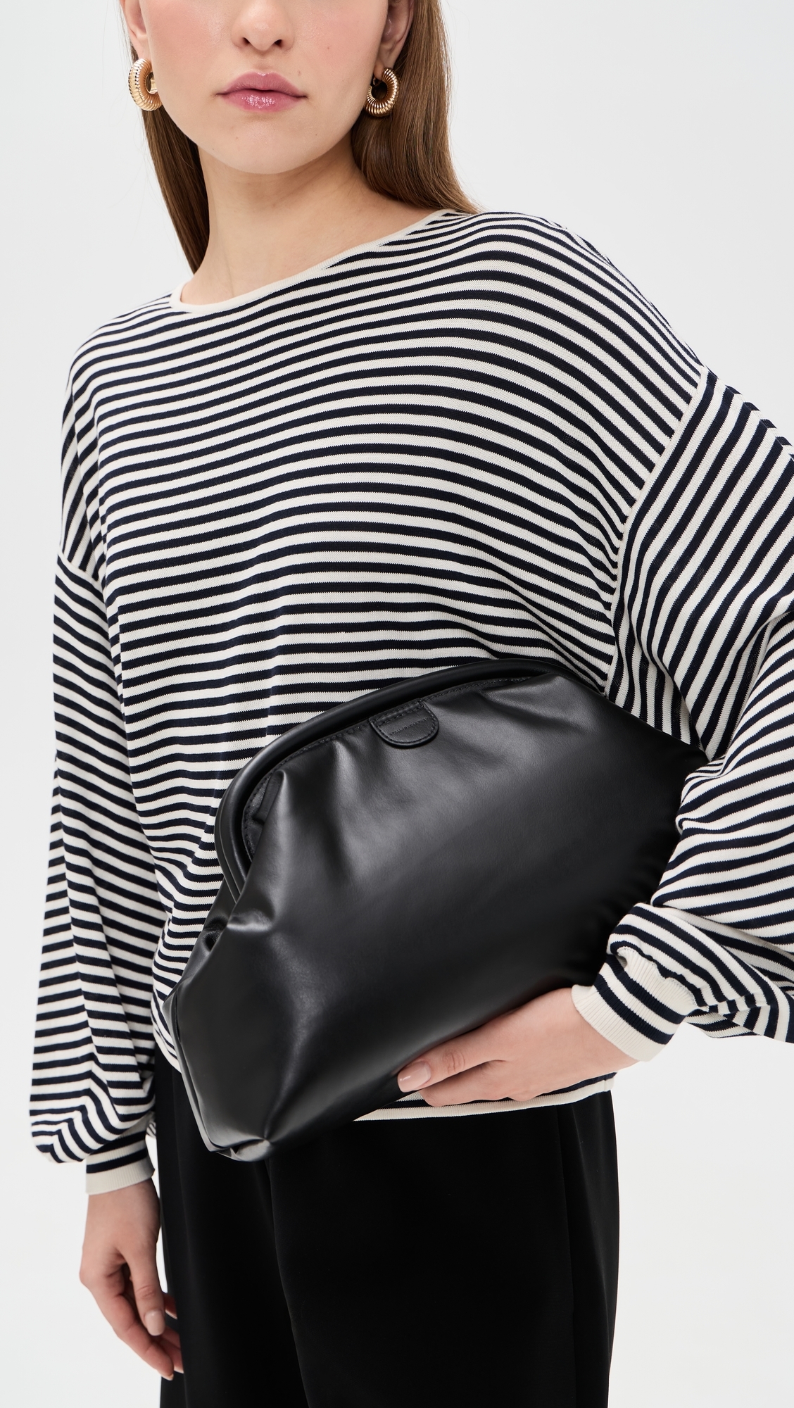 Stella McCartney - Falabella Padded Soft Clutch Black One