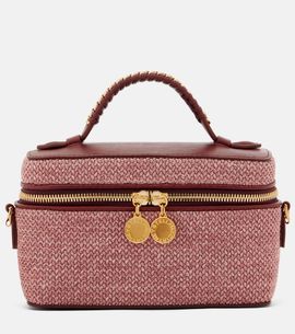 Stella McCartney Stella McCartney Falabella raffia-effect vanity bag