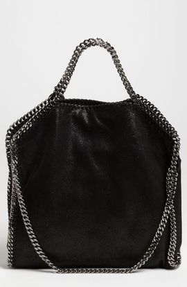 Stella McCartney Stella McCartney Falabella Shaggy Deer Faux Leather Foldover Tote