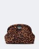 Stella McCartney Stella McCartney Falabella Small leopard-print velvet clutch - 1
