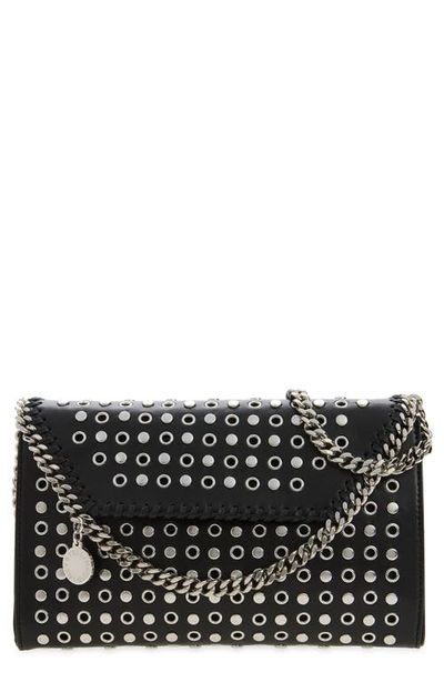 Stella McCartney Stella McCartney Falabella Studded Faux Leather Wallet on a Chain
