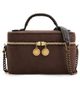 Stella McCartney Stella McCartney Falabella Vanity Case Eco Shaggy Deer Crissbody Mahogany One - 1