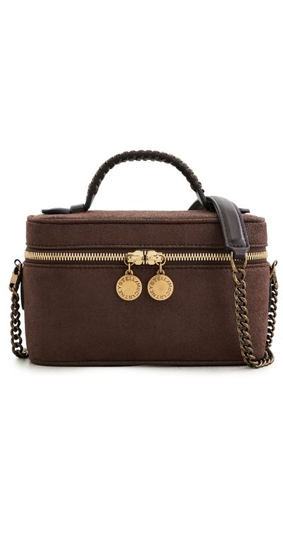 Stella McCartney Stella McCartney Falabella Vanity Case Eco Shaggy Deer Crissbody Mahogany One