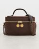 Stella McCartney Stella McCartney Falabella Vanity Case Eco Shaggy Deer Crissbody Mahogany One - 2