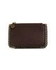 Stella McCartney Stella McCartney Falabella Zip Card Holder Mahogany One - 1