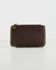 Stella McCartney Stella McCartney Falabella Zip Card Holder Mahogany One - 2
