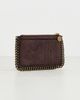 Stella McCartney Stella McCartney Falabella Zip Card Holder Mahogany One - 3