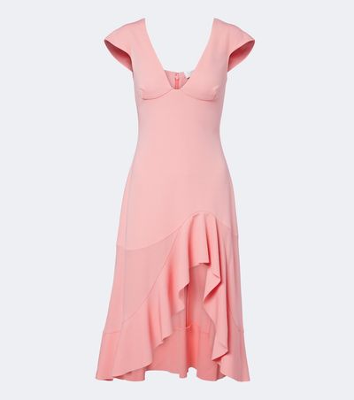 Stella McCartney Stella McCartney Frill trim midi dress