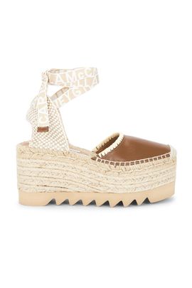 Stella McCartney Stella McCartney Gaia 80 Whipstitched Wedge Sandal