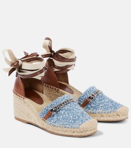 Stella McCartney Stella McCartney Gaia denim bouclé espadrilles