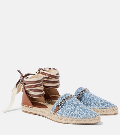 Stella McCartney Stella McCartney Gaia denim bouclé espadrilles