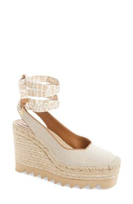 Stella McCartney Stella McCartney Gaia Espadrille Wedge Slingback Pump